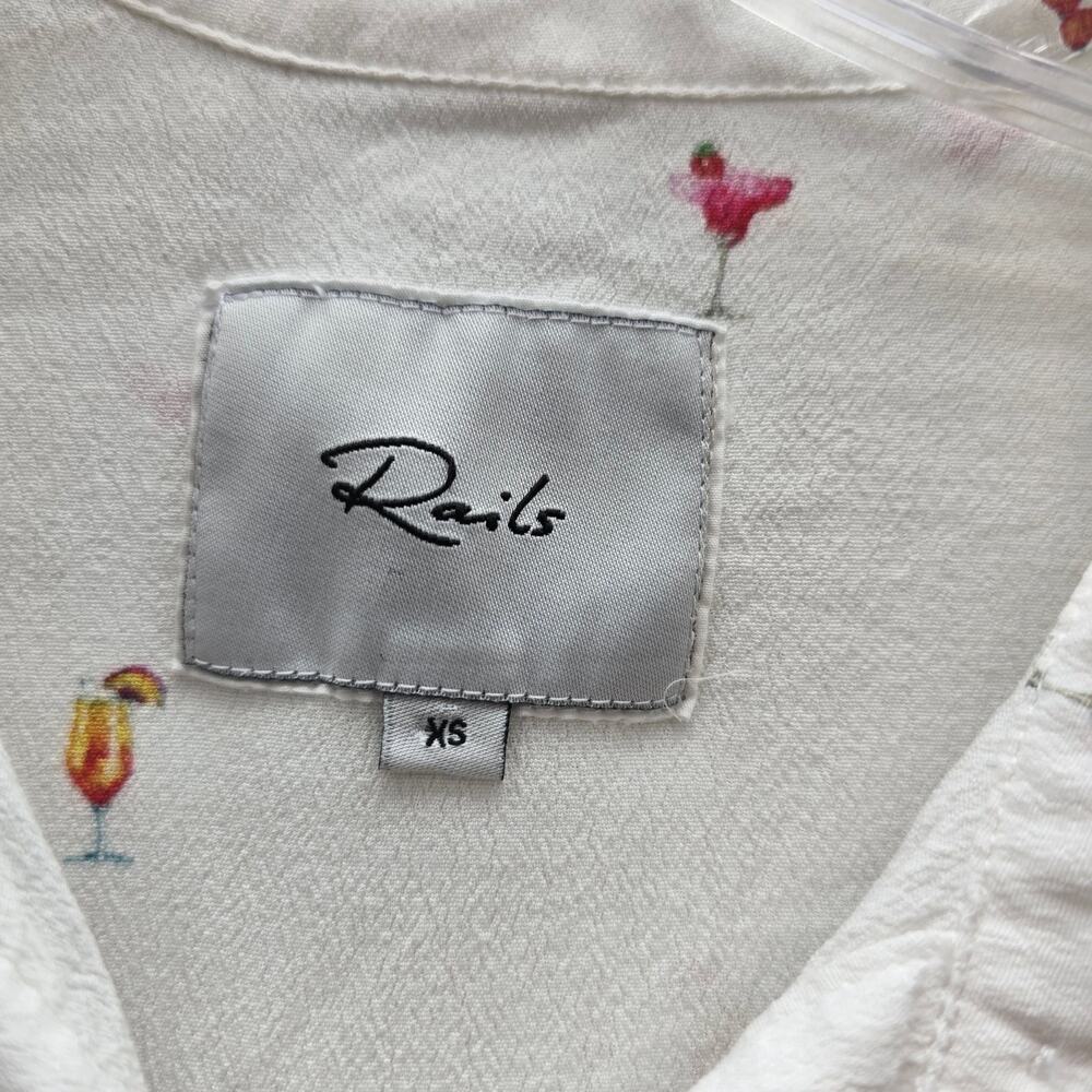 Rails Whitney Cocktail Hour Print Button Up Shirt… - image 6